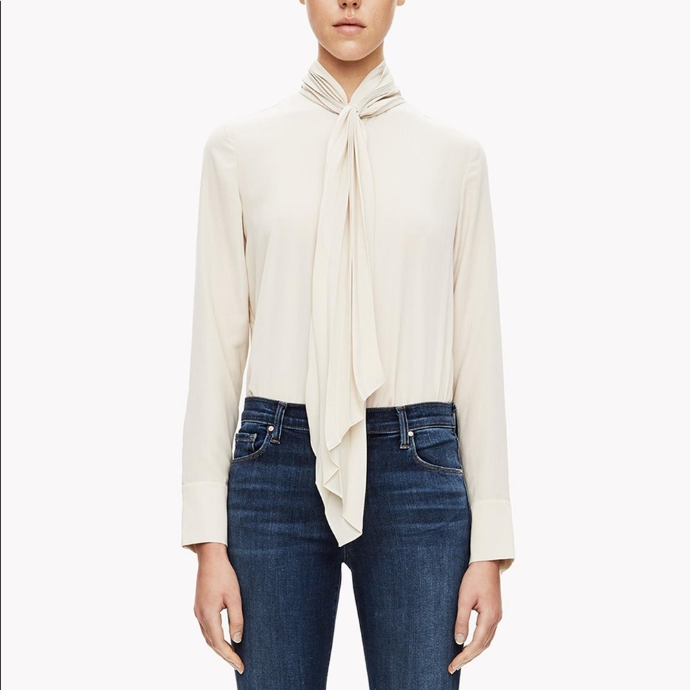Theory Ivory Blouse